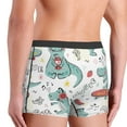 thumbnail image 5 of Balery Music Lover Dinosaur Men's Boxer Briefs, Soft and Breathable Cotton Underwear with nylon Waistband-Large, 5 of 9