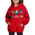 thumbnail image 4 of Sudadera con capucha para niñas y niños, sudadera de manga larga con cuello redondo y estampado de moda, jersey con bolsillo, sudadera de poliéster para niñas, 4 of 8