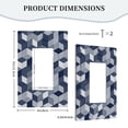 thumbnail image 5 of ZICANCN Outlet Covers Wall Plate, Abstract Cube Blue Stripes Light Switch Cover Decorative, Duplex Toggle Combo 1-Gang, 5 of 9