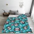 thumbnail image 5 of Pofeuu Skull Cat Print Ultra-Soft Micro Fleece Blanket,for Bed Or Sofa,All Season Throw Blankets Flannel Blanket-60"x50", 5 of 7