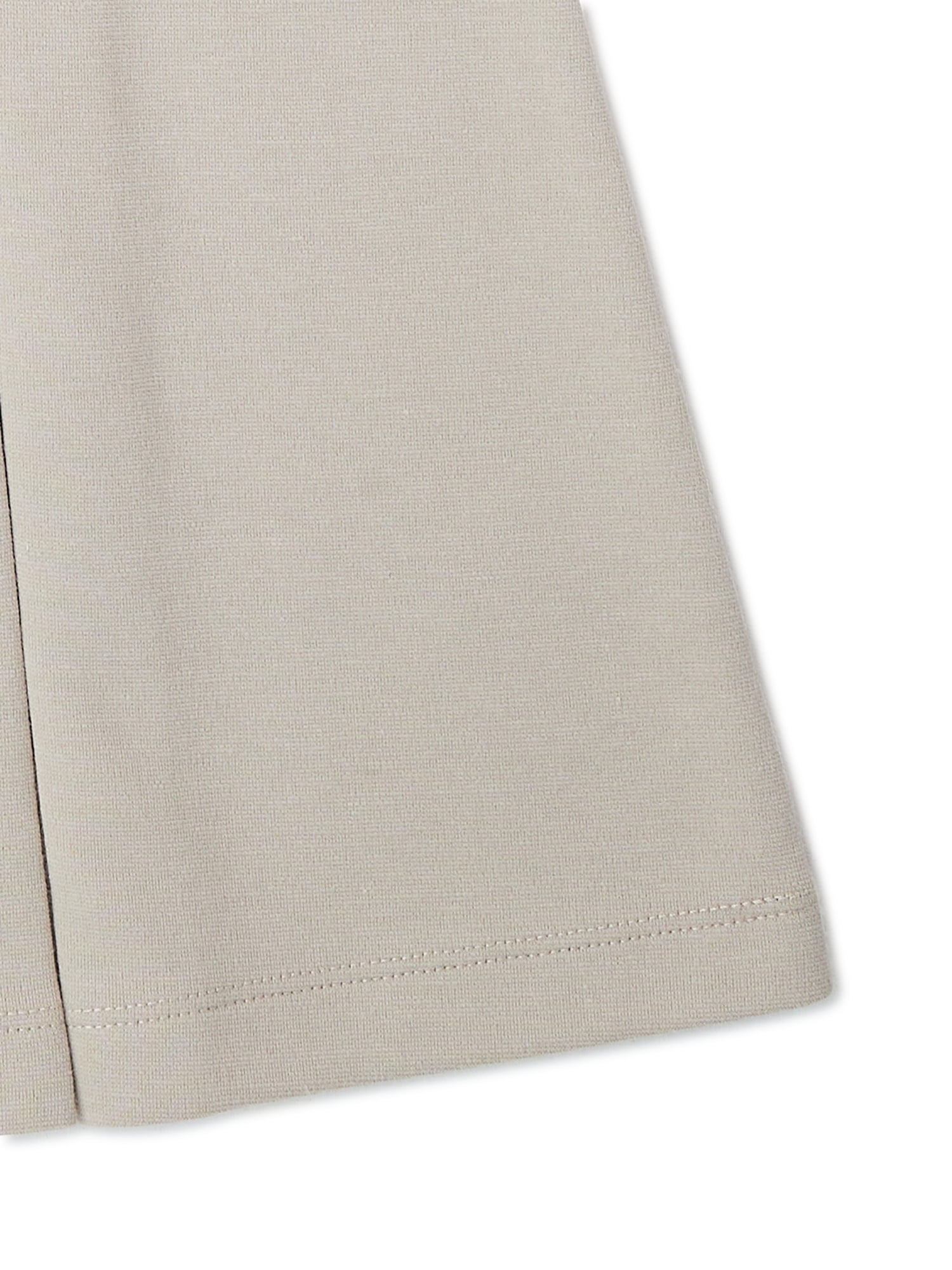 Wonder Nation Girls School Uniform Knit Stretch Ponte Pleated Jumper Dress, Sizes 4-16