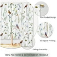 thumbnail image 4 of Watercolor Floral Kitchen Curtains Boho Botanical Flower Small Short Cafe Window Curtains Wildflower Herb Bird Leaves Spring Bathroom Drapes Treatment Tier Curtains 2 Panels (27.5x39 Inch), 4 of 6