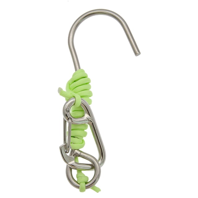 Reef Drift Hook Scuba Diving 316 Stainless Steel Reef Drift Hook with Braided Rope Lanyard