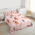 thumbnail image 3 of Homewish Cartoon Gingerbread Man Full Size Comforter Sets,Red Christmas Hat Bedding Comforter Set,Happy New Year Bedding Sets For Boys Kids,Super Cozy Room Decor Reversible,3 Pieces, 3 of 8