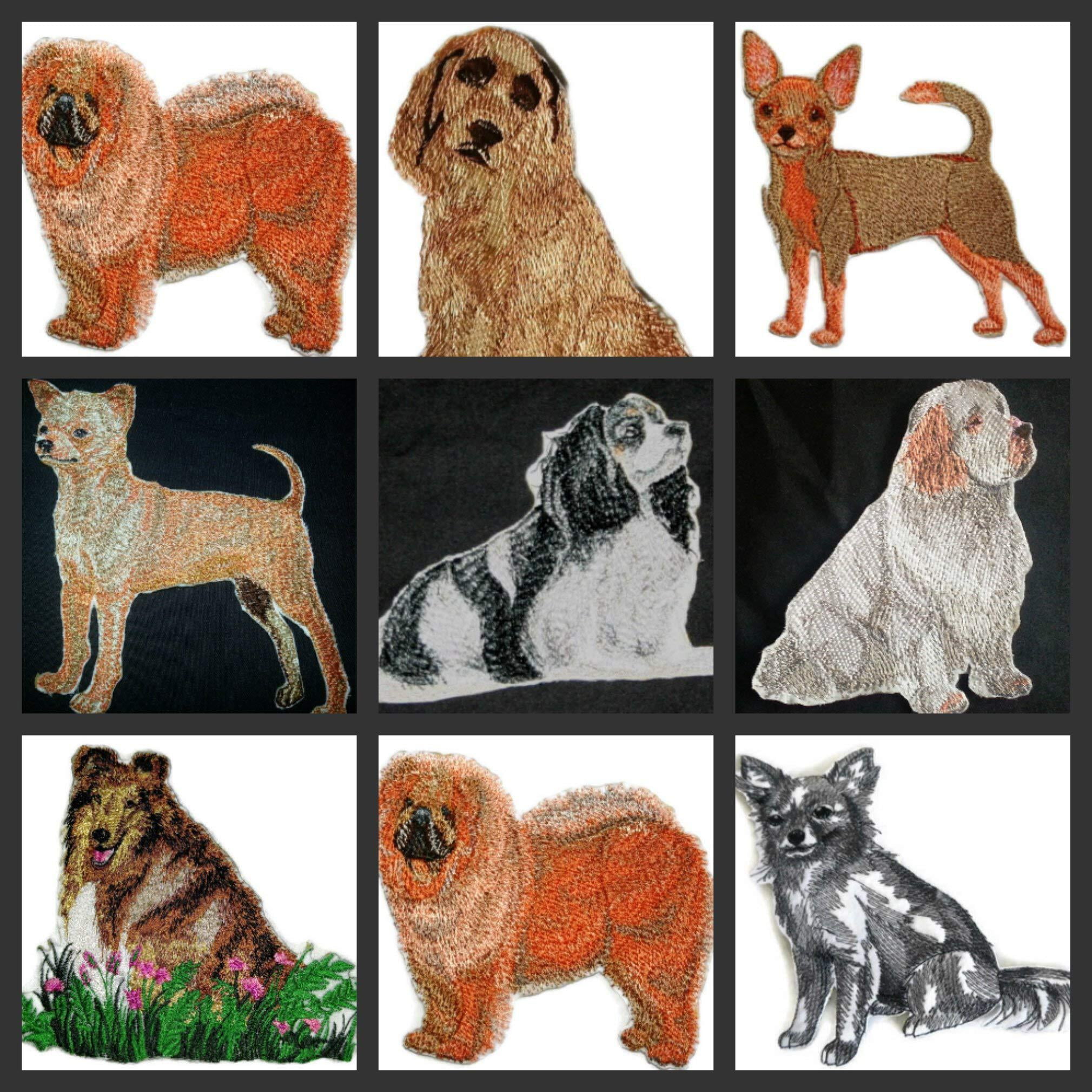 Custom Dog Portraits[Chihuahua] Embroidered Iron On/Sew Patch [4.5" x 4]]