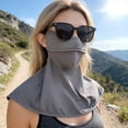 thumbnail image 3 of Sun Protection Guard Lightweight Quick-Dry Fabric Ice Silk Face Guard Shawl Design Semi-covered Face Neck Sun Shield, 3 of 8