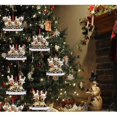 thumbnail image 3 of Colgante de familia de renos, camiseta navideña, decoración colgante, regalo familiar de Navidad, 3 of 5