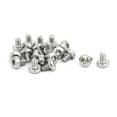 thumbnail image 1 of Tornillos de cabeza Torx T10 M3x4mm de Acero inoxidable 304 pernos Empuje 20 piezas, 1 of 3