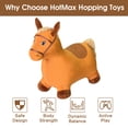 thumbnail image 4 of Peluche inflable Hopping Horse Toy HotMax Brown para niños pequeños, 4 of 8