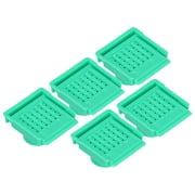5Pcs Beehive Vent Lightweight ABS NonToxic EscapeProof Breathable Beehive Entrance Gate(Green )