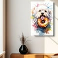 thumbnail image 4 of Cotonde Tulear Dog Canvas Wall Art,Pet Canvas Painting Puppy Artwork,Colorful-Watercolor Original Artwork Print For Bedroom, Bathroom Wall Art decor, 4 of 6