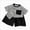 A33-Black, variant on Toddler Boy Short Sets - 2 Piece Knitted Crewneck T Shirt & Matching Shorts 6-12 Months 12-24 Months 2t 3t 4t 5t 6t 7t 8t 9t Children 18-24 Months