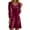 Wine, variant on CAIXIA Women's Velvet Dresses Cowl Neck Long Sleeve Party Cocktail Holiday Mini Dresses 2026,Wine
