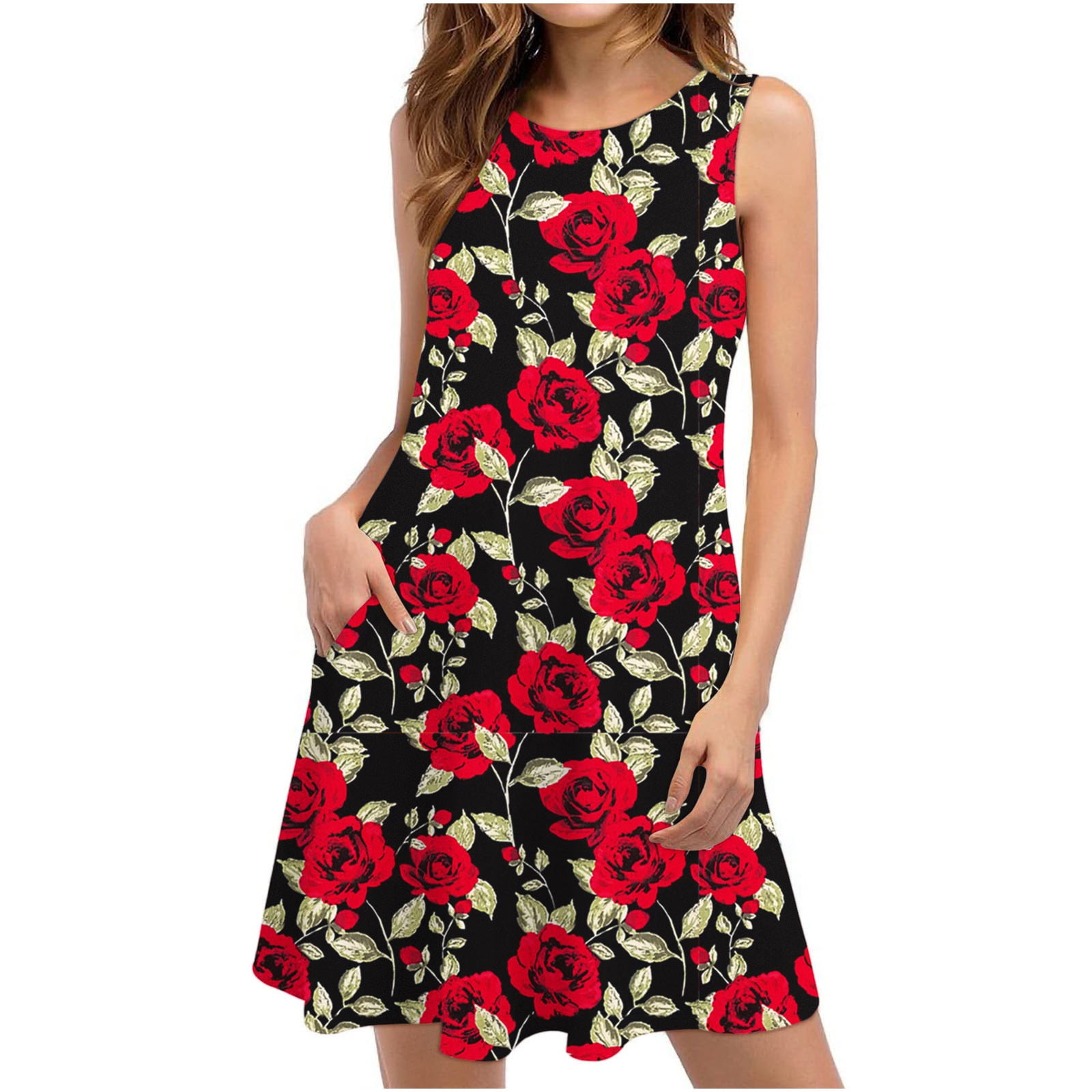 asdoklhq Women's Dresses Clearance Summer Dresses for Women Beach