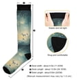 thumbnail image 3 of FORMRS Womens Knee High Socks Casual Long Thick Travel Daily Wear, 1 Pair, Night Forest Scene, 3 of 6