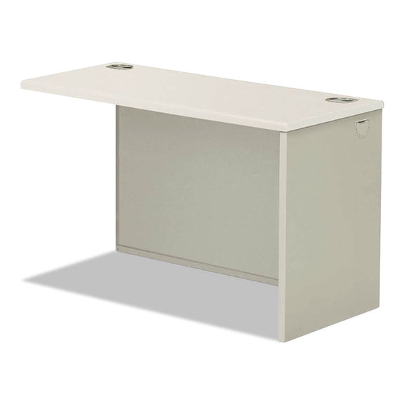 HON H38945R.B9.Q 38000 Series 33.75 in. x 65 in. x 4.19 in. Right Return Shell - Silver Mesh/Light Gray