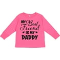 thumbnail image 3 of Inktastic My Best Friend is My Daddy with Hearts Boys or Girls Long Sleeve Toddler T-Shirt, 3 of 5