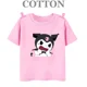 thumbnail image 3 of Camiseta de algodón Kuromi Kawaii Manga Anime japonés Niños Camiseta de verano Ropa para niños Tops Niños Niñas Camiseta Bebé Linda, 3 of 5