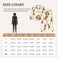 thumbnail image 3 of Xecao Sloth Yoga Print Women Pajamas Set Soft Sleepwear Pjs long Sleeve Button Down Nightwear with Long Pants, 3 of 6
