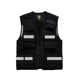 thumbnail image 3 of Chaleco reflectante de verano, ropa de trabajo de seguridad, uniforme de equipo de rescate con logotipo impreso, camiseta sin mangas informal aplicable a escenas, 3 of 5