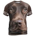 thumbnail image 4 of Lotusprinthandmade Chocolate Lab Unisex T-shirt 3D S-5XL Multicolor, 4 of 5