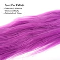 thumbnail image 3 of Faux Fur Fabric Square, 59x2 Inches Furry Fur Patches Plush Rug Purple 2Pcs, 3 of 5