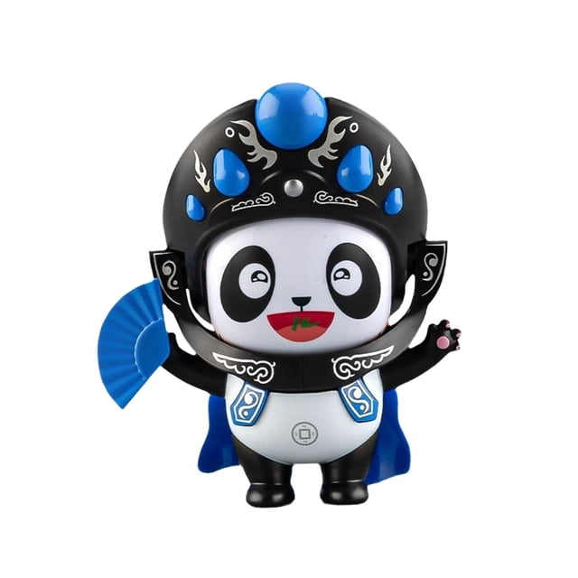 Esquirla Sichuan Opera Face Changing Doll Chinese Opera Figure for Cabinet Shelf Gift Blue