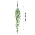 thumbnail image 3 of JilgTeok Back to School Artificial Fake Hanging Flowers Plants with Basket for Outdoor Decoration,Fake Silk Flower UV Resistant for Outside, Faux Rose Flower for Home Patio Garden Porch Decor(H:30in), 3 of 5