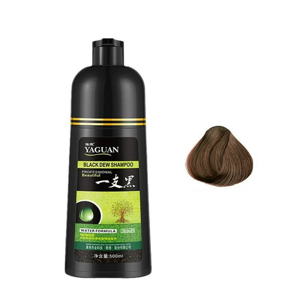 SGACAI Champú de rocío negro a base de hierbas Yaguan, champú para teñir el cabello negro, tinte para el cabello 3 en 1, colorante para el cabello