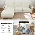 thumbnail image 6 of Sanmadrola Couch Covers Sofa Cushion Cover Slipcovers Wear-Resistant Universal Stretch Anti-Slip Sectional L Shape Sofa Covers, Chaise Lounge Sofa Slipcover, 6 of 8