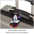 thumbnail image 3 of Square 2Pack PU Leather Peace Dove Cruise Luggage Tag with Privacy Cover and Name ID Tag for Travel Handbags Backpacks Luggage Tags, 3 of 6