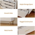 thumbnail image 5 of Danolapsi 5 Drawer Dresser, Tall Narrow Chest of Drawers, Wooden Skinny Dresser with Gold Metal Handles and Legs, Modern Storage Drawer Cabinet for Bedroom, Living Room, Entryway, 5 of 5