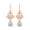 Bronze, variant on 7x5 MM Pear Shape Opal 925 Sterling Silver Rose Vermeil Filigree Dangle Drop Mother's Day Gift Women Earring
