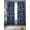 Dark Blue, variant on Navy Blue Cartoon Space Sheer Curtains 45 Inch Length 2 Panels Set, Star Spacecraft Rocket Meteorite Voile Window Treatment Rod Pocket Small Kitchen Curtains Drapes for Bedroom 52"x45"x2