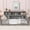 Gray, variant on Harper & Bright Designs Twin Size Floor Bed with Bookcase, Wood Twin Platform Bed with Guardrails and Shelves for Bedroom, White