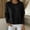 #2Black, variant on AcaicsNo Boundaries Women's Long Sleeve Sweater, Crew Neck Soft Lightweight Knit Pullover Casual Solid Color Tops