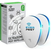 Ultrasonic Pest Control Repeller - Pest Repeller Plug In -  Repel Rodents, Mosquitos, Roaches, Bed Bugs, Flies, Spiders & Bat - Up to 1600 Sq Ft per Device (2Pk) by Ever Pest