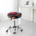thumbnail image 7 of Gukieu Colorful Stone World Print Round Chair Cover, Dust-proof and Non-slip Bar Chair Protective Cover, Suitable for Bars, Restaurants, Offices-12 inch, 7 of 7
