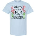 thumbnail image 3 of Inktastic Blessed to Be a Mom and Grandma Pink Flowers T-Shirt, 3 of 5