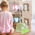 thumbnail image 4 of 1 Set of Children's Broom and Dustpan Kindergarten Sweeping Tools Small Broom Set, 4 of 9