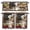 Brown, variant on 3 Piece Kitchen Curtains and Valances Set Farmhouse Chef Cafe Curtains 24 Inch Length Vintage Kitchen Bountiful Wine Bakery Valance & Tier Curtain for Living Room Bedroom Window 54"x18"+27"x24"*2