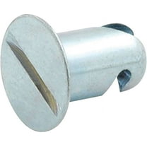 Allstar Performance ALL19262 Quick Turn Fastener - Flush Head - Slotted - 7/16 x 0.400 in Body - Clear Anodized Aluminum - Set of 50