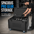 thumbnail image 3 of Cable Trunk 35"x22" ATA Road Case, Heavy Duty Utility Road Trunk Flight Case with Wheels, Truck Pack Size Transport for Pro Audio and DJ Touring, 3 of 9