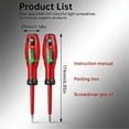 thumbnail image 3 of 2-In-1 Digital Voltage Tester Screwdriver Lcd Display Ac Dc 12V-240V Circuit Detector Pen Electrical Test Tool Non Contact Live Wire Tester Home Repair Maintenance Tool, Two Test Pens, 3 of 9
