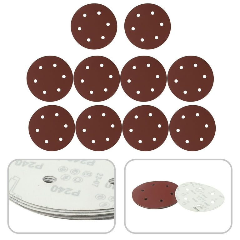 20-Piece 5 Inch Hook & Loop Sanding Discs - Assorted Grits From 40 To 2000
