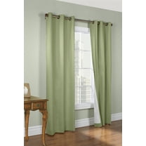 Winmate Insulated Cotton Grommet Curtain Panel - Pair each 40" x 72" in Sage