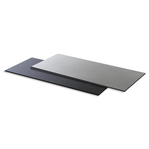 Rosseto HPL006CGBM 31.5 in. Concrete Marble Reversible HPL Surface, Black & Gray