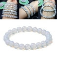thumbnail image 5 of YMDZ Round Crystal Moonstone Beaded Bracelet 8 mm, 5 of 5