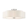 thumbnail image 1 of Livex Lighting 52158-91 Chelsea 5-Light Semi Flush Mount Ceiling Light 22", 1 of 1
