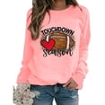 thumbnail image 1 of EQWLJWE T-Shirts de Baseball Maman pour Femmes Manches Longues Raglan Chandail Tops Saison de Football T-shirt Graphique Col Rond Blouse Manches Longues pour Femmes Tendance Grande Taille Tops d'Halloween, 1 of 4